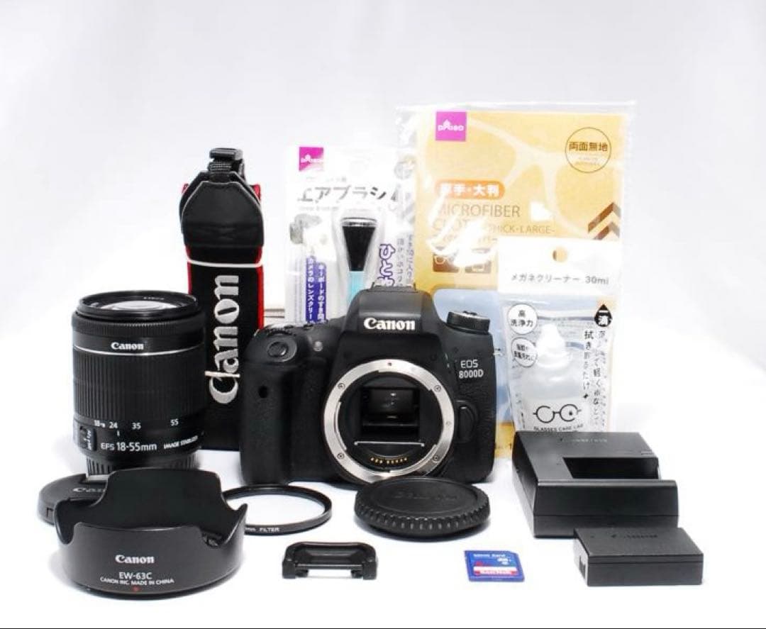 Wi-Fi搭載❤️Canon EOS 8000D❤️高性能レンズセット一眼レフカメラ