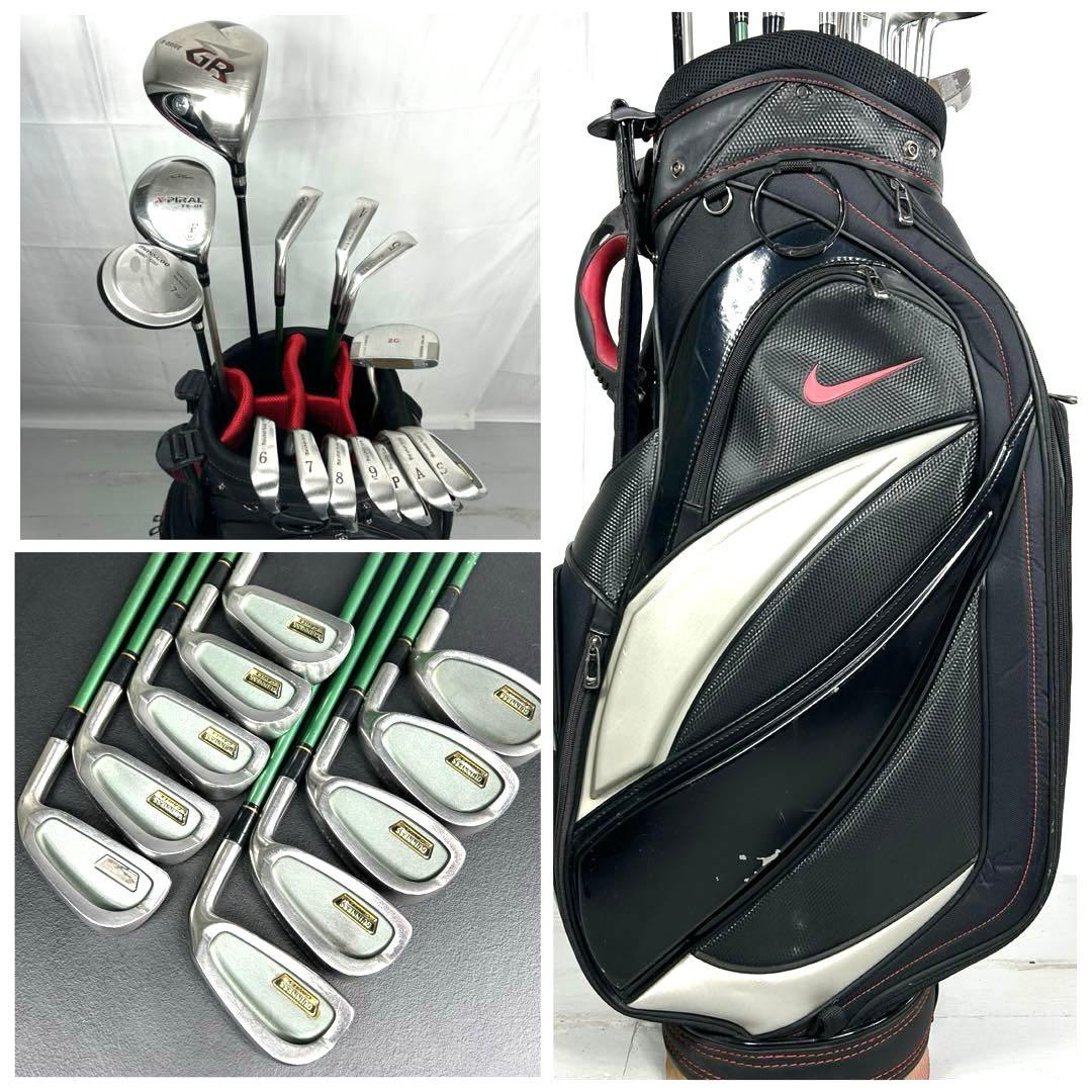 本格派 メンズゴルフクラブ 14本 フルセット ゴルフセット ナイキ お試し