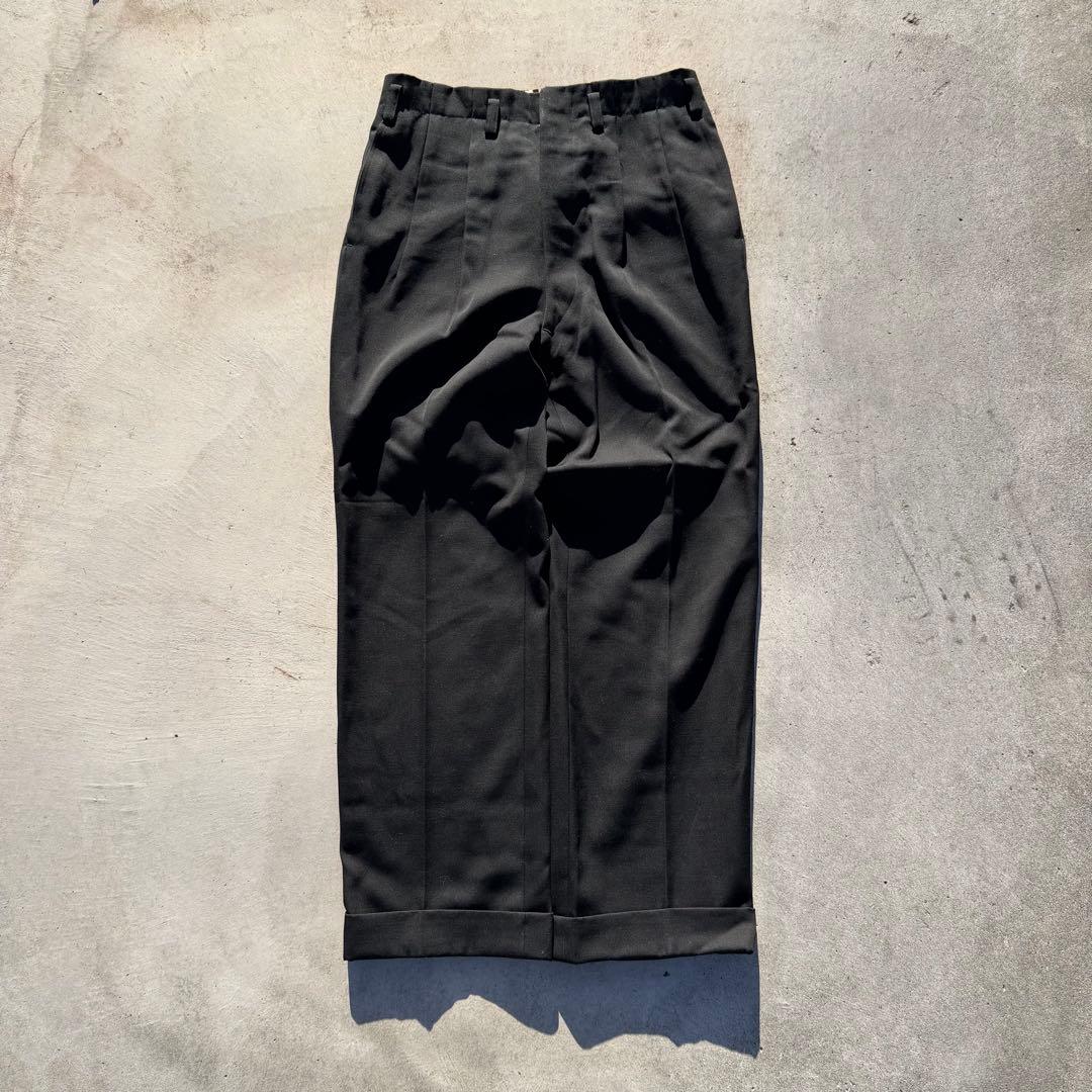 50's60's vintage ワイドスラックス　スラックス　ブラック