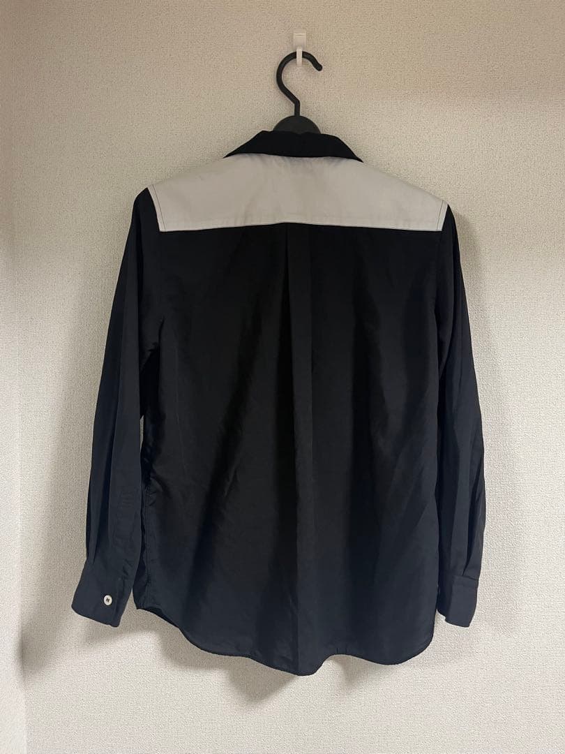 コムデギャルソンコムデギャルソン●コムコム丸襟シャツSエステル製品染