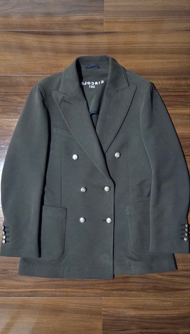 CIRCOLO(チルコロ)1901 ダブルジャケット、ダークグリーン
