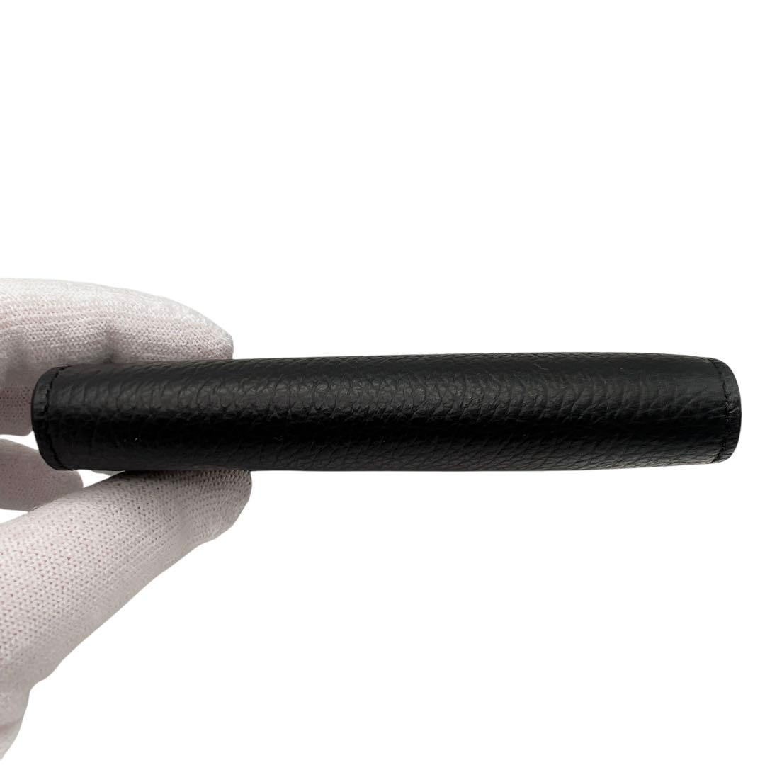 専用極美品 Dunhill 箱付き レザー ブラック メンズ 名刺入れ 7084