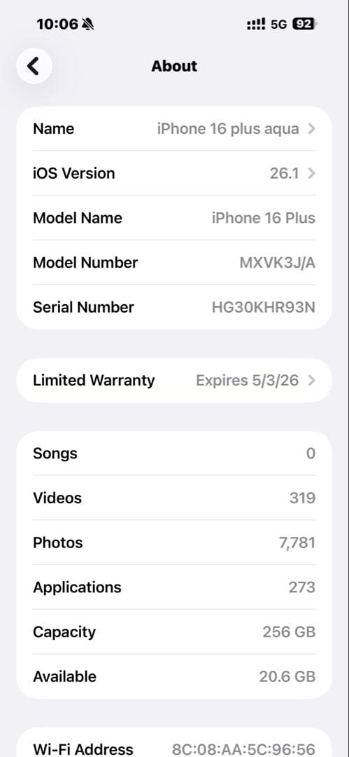 Apple iPhone 16 plus ブルー 本体