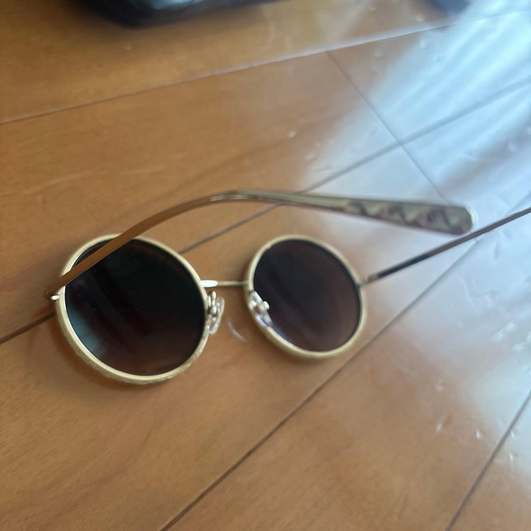 Chanel ラウンドサングラス ブラウンレンズ ケース付き