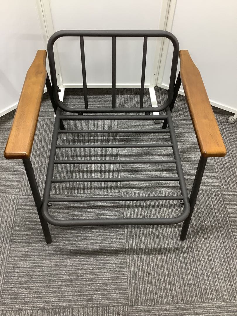 かな 1人掛けソファ 肘掛け付き デニム調 ジーンズ調（★）