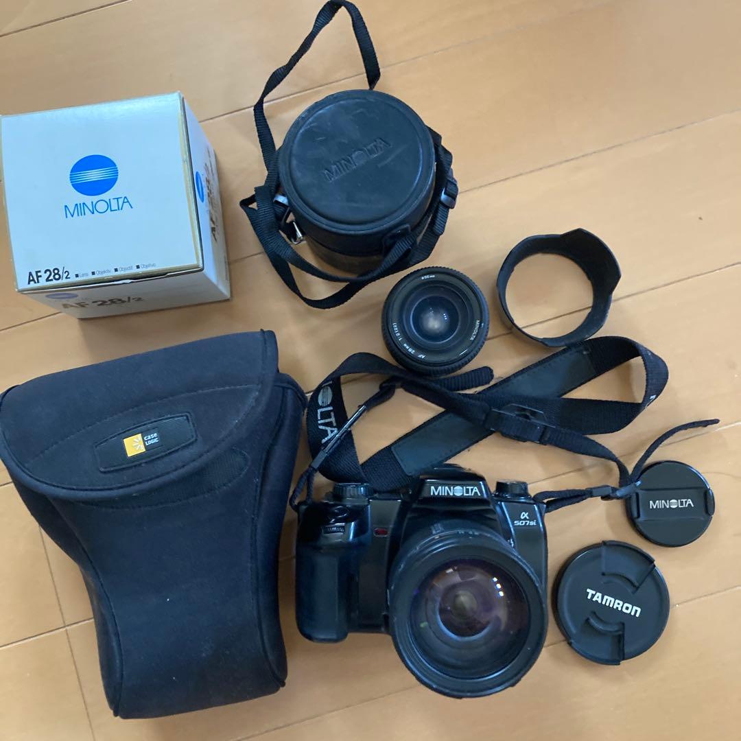 MINOLTA α 507si フィルム一眼レフカメラ　レンズ2本セット