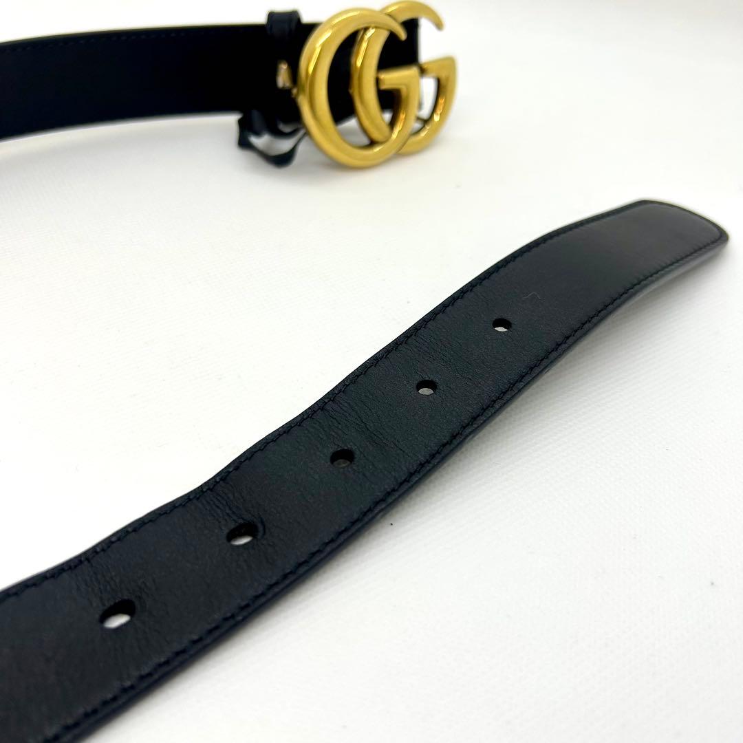 極美品⭐️大人気 Gucci グッチ マーモント ベルト レザー バックルゴールド