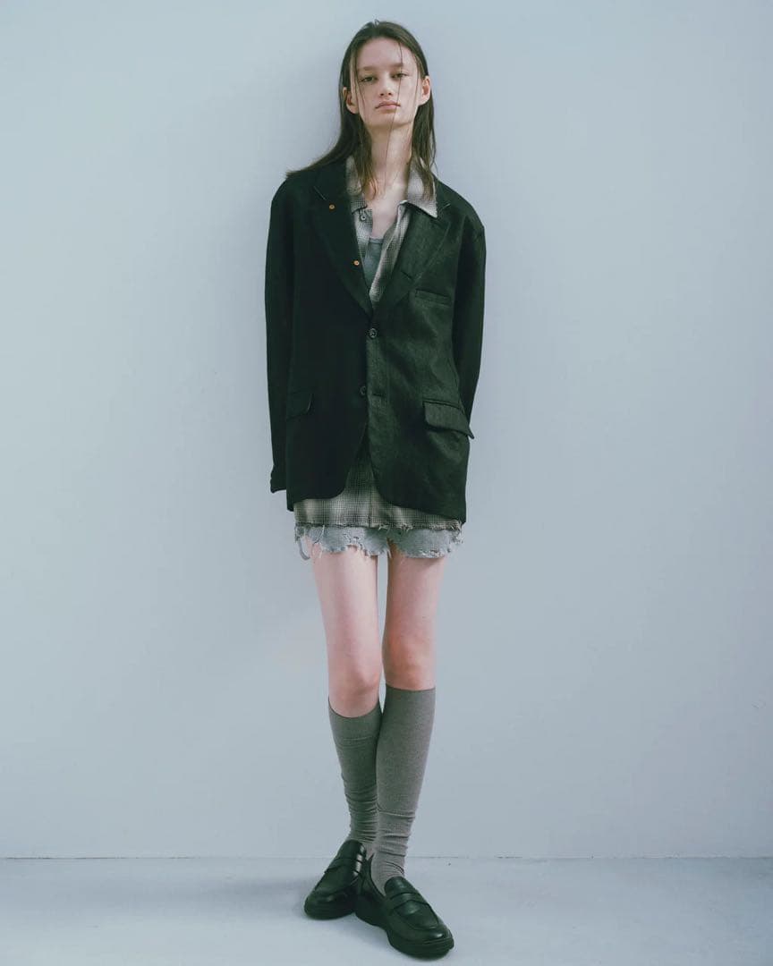 ジャケット・アウター Ancellm 25ss LINEN TAILORED JACKET