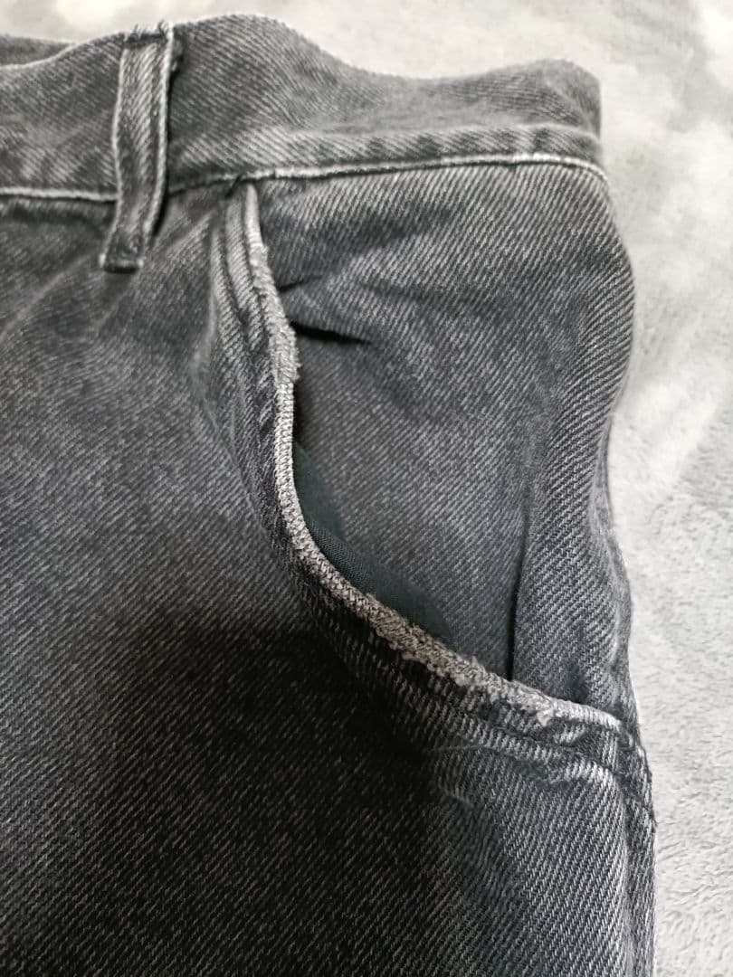 Carhart　wip ブラックデニムダブルニーパンツ　30インチ