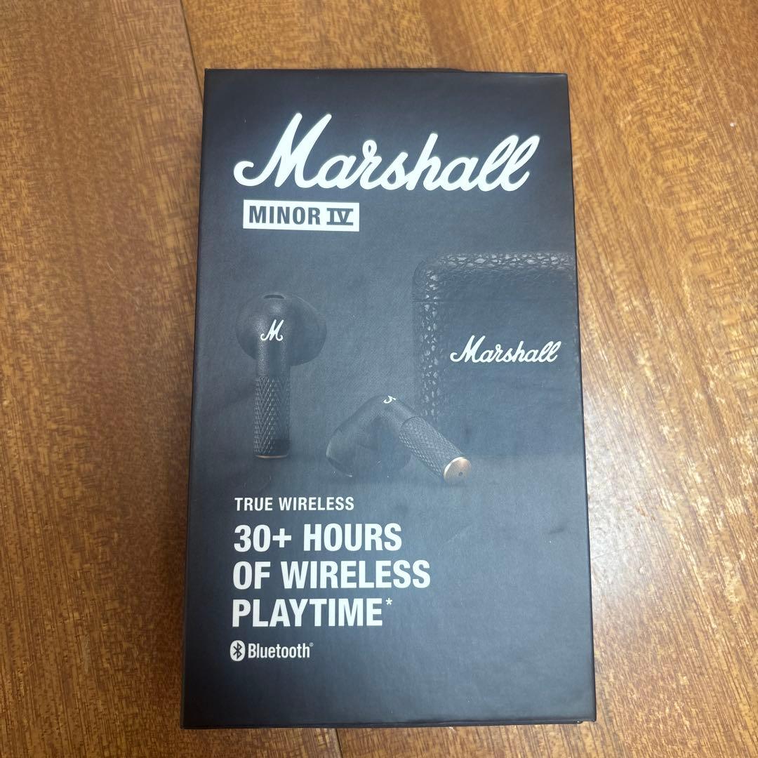 Marshall ワイヤレスイヤホン　minor4 ブラック