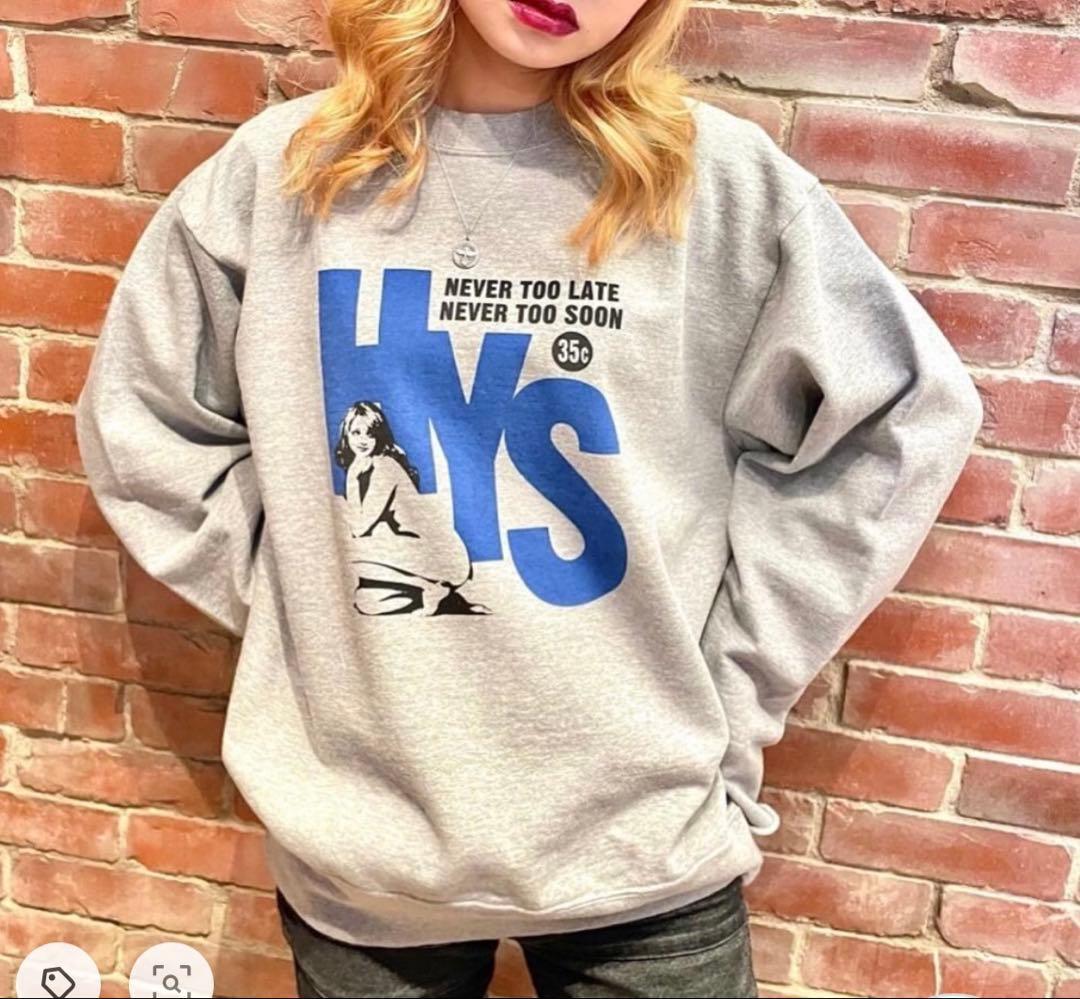 HYSTERIC GLAMOUR NEVER TOO LATE スウェット