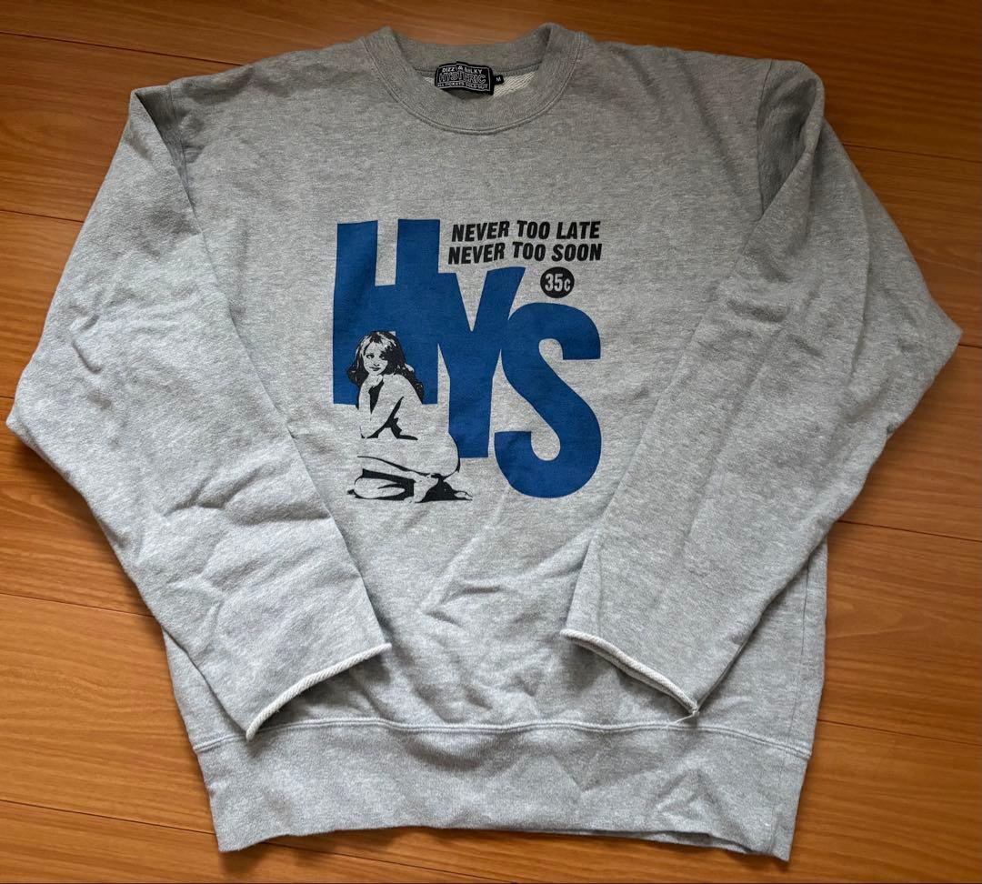 HYSTERIC GLAMOUR NEVER TOO LATE スウェット