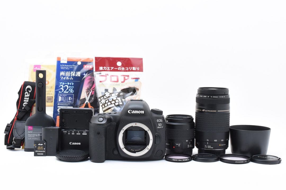一眼レフ カメラ Canon EOS 5D Mark IV標準&望遠レンズセット