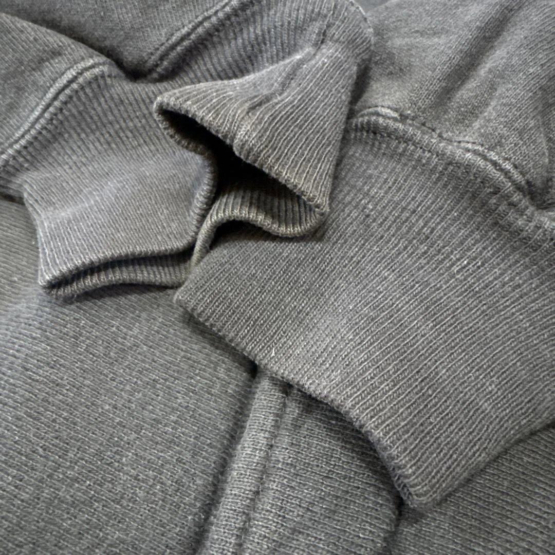 90s 刺繍タグ　champion スナップ　カーディガン　黒　XL USA