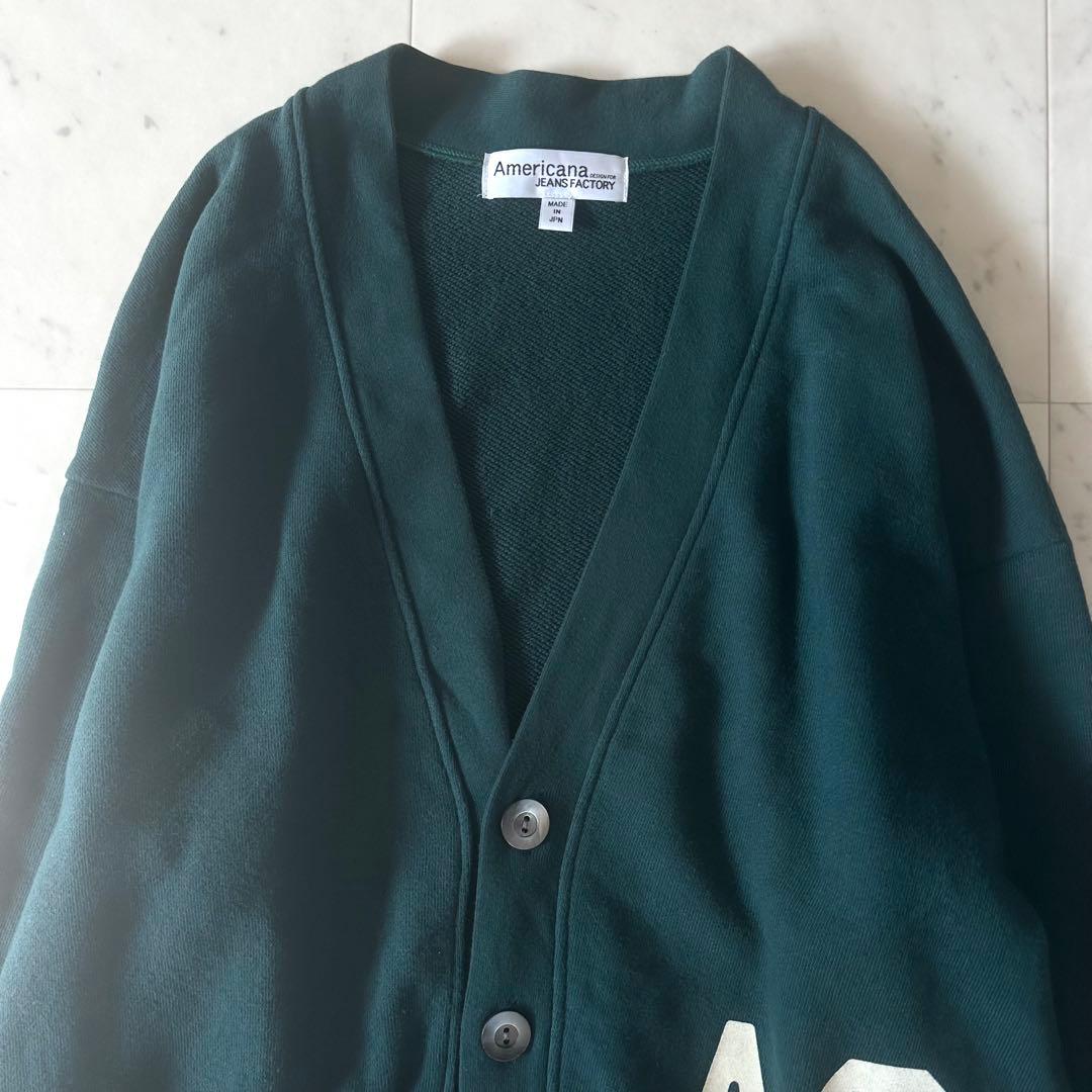 美品♪アメリカーナ JF別注 AC プリントスウェットカーディガン 近年モデル