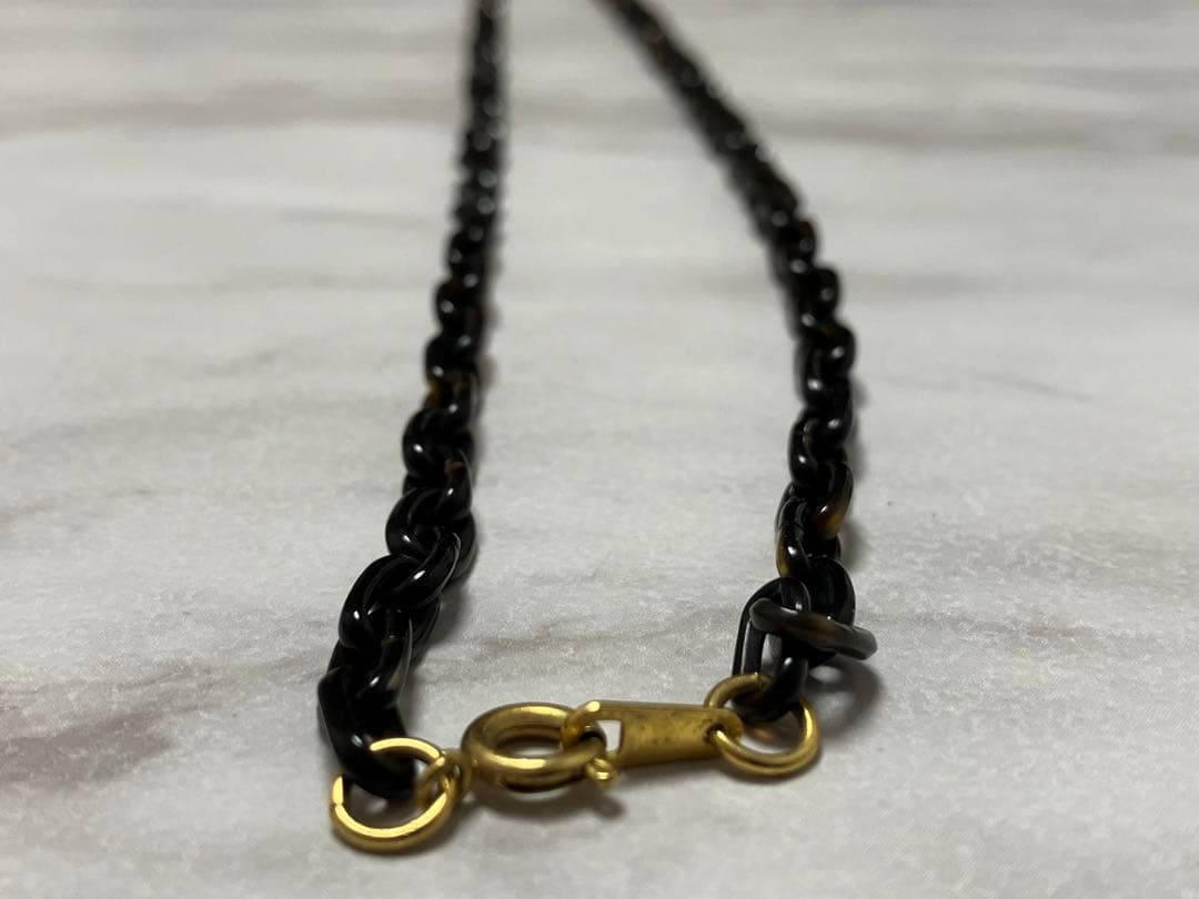 本鼈甲　べっ甲　ペンダントロングネックレス