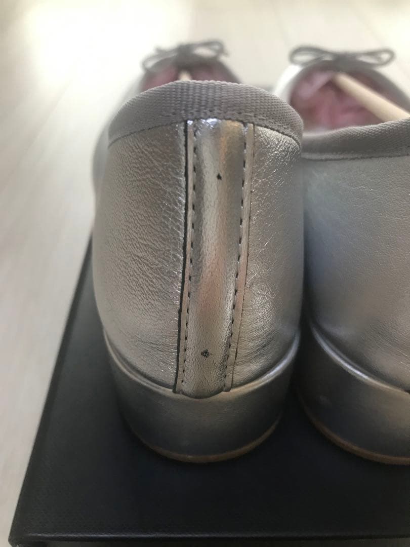 【新品未使用】【傷あり】Repetto レペットバレエシューズ シルバー37.5