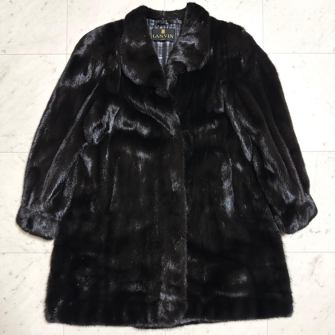 美品 最高級 LANVIN SAGA MINK  ファーコート ロング
