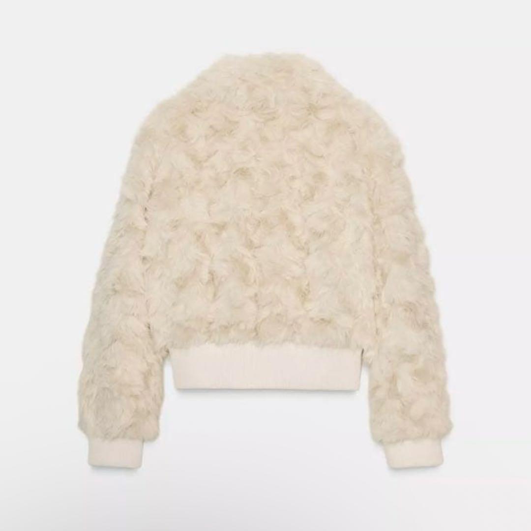 ZARA フェイクファーボンバージャケット　新品　M