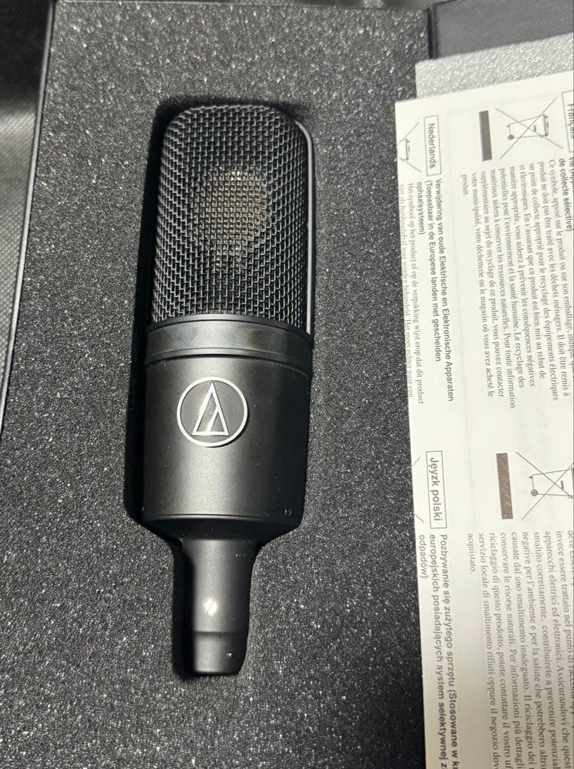 audio-technica AT4040 コンデンサーマイク AT-PF2付き