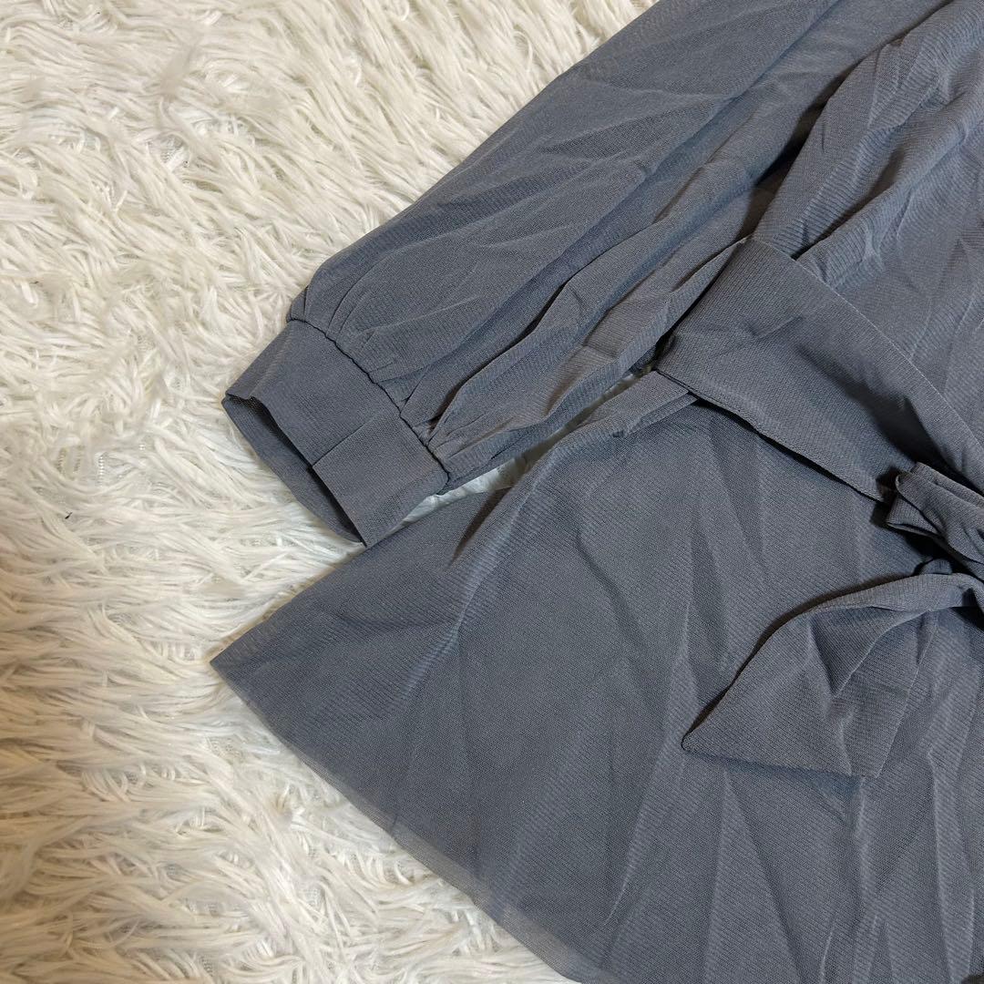 VIVIENNE TAM 花柄刺繍入り チュニック グレー 38