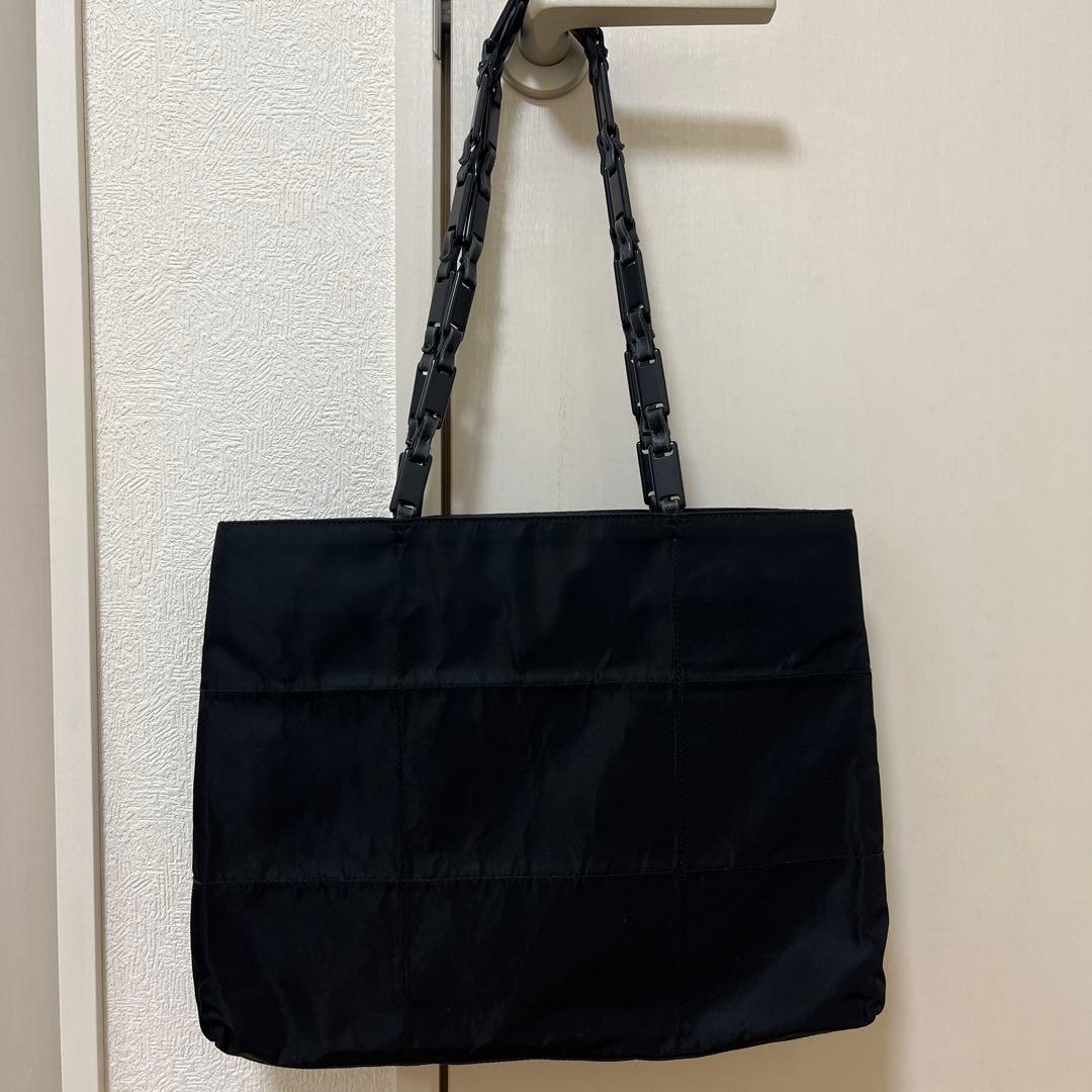プラダ トートバッグ トライアングルプレート 三角 プラチェーン ナイロン