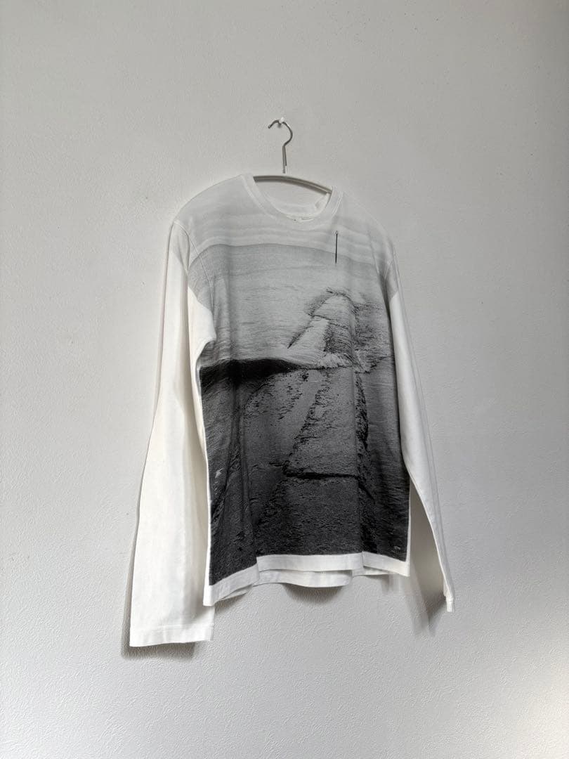 2024年美品seyaセヤ　プリント長袖カットソー白