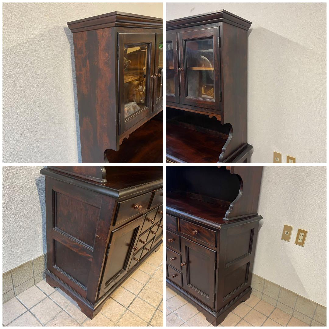 定価93万円◼️松本民芸家具 C型食器棚 カップボード キッチン収納 収納家具