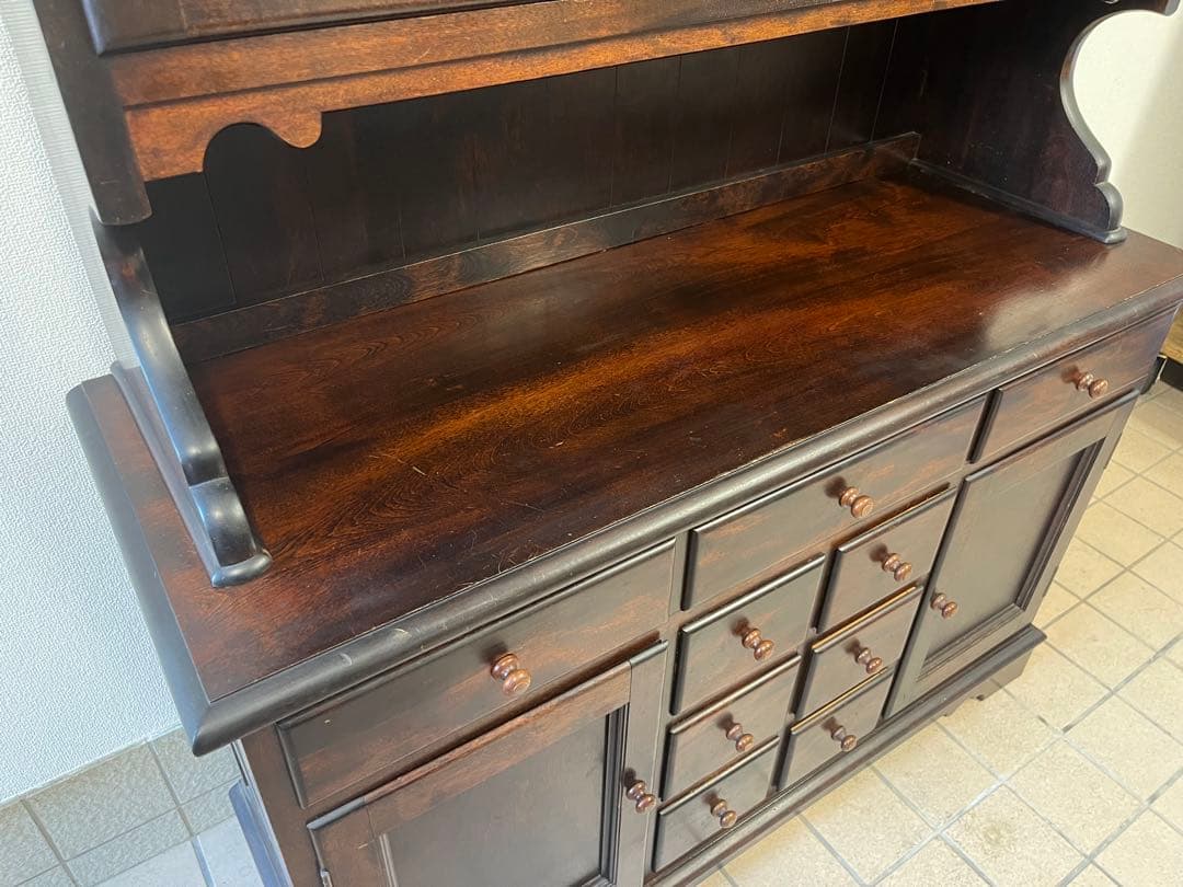 定価93万円◼️松本民芸家具 C型食器棚 カップボード キッチン収納 収納家具