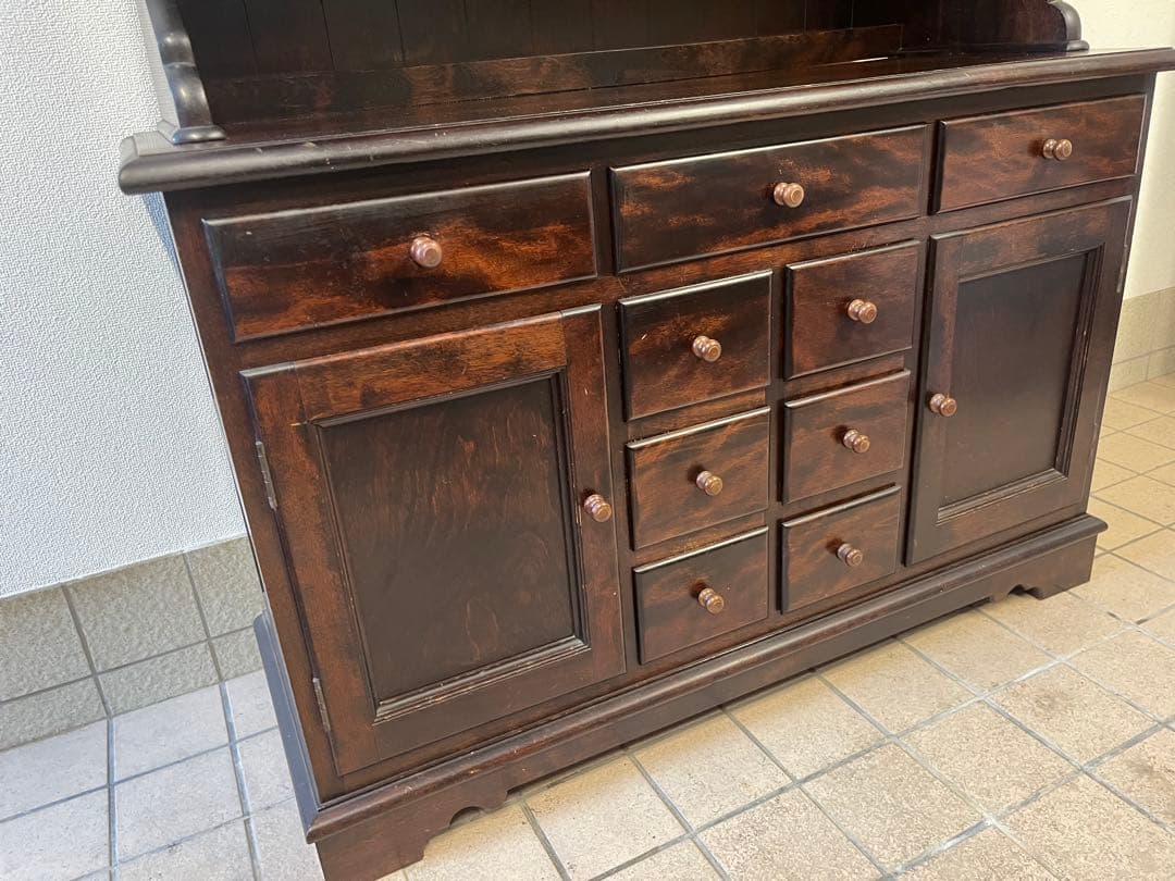 定価93万円◼️松本民芸家具 C型食器棚 カップボード キッチン収納 収納家具