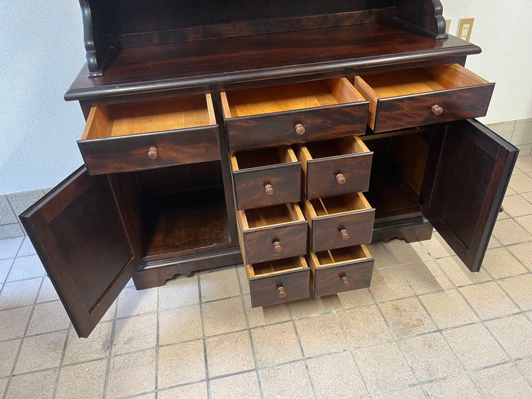 定価93万円◼️松本民芸家具 C型食器棚 カップボード キッチン収納 収納家具