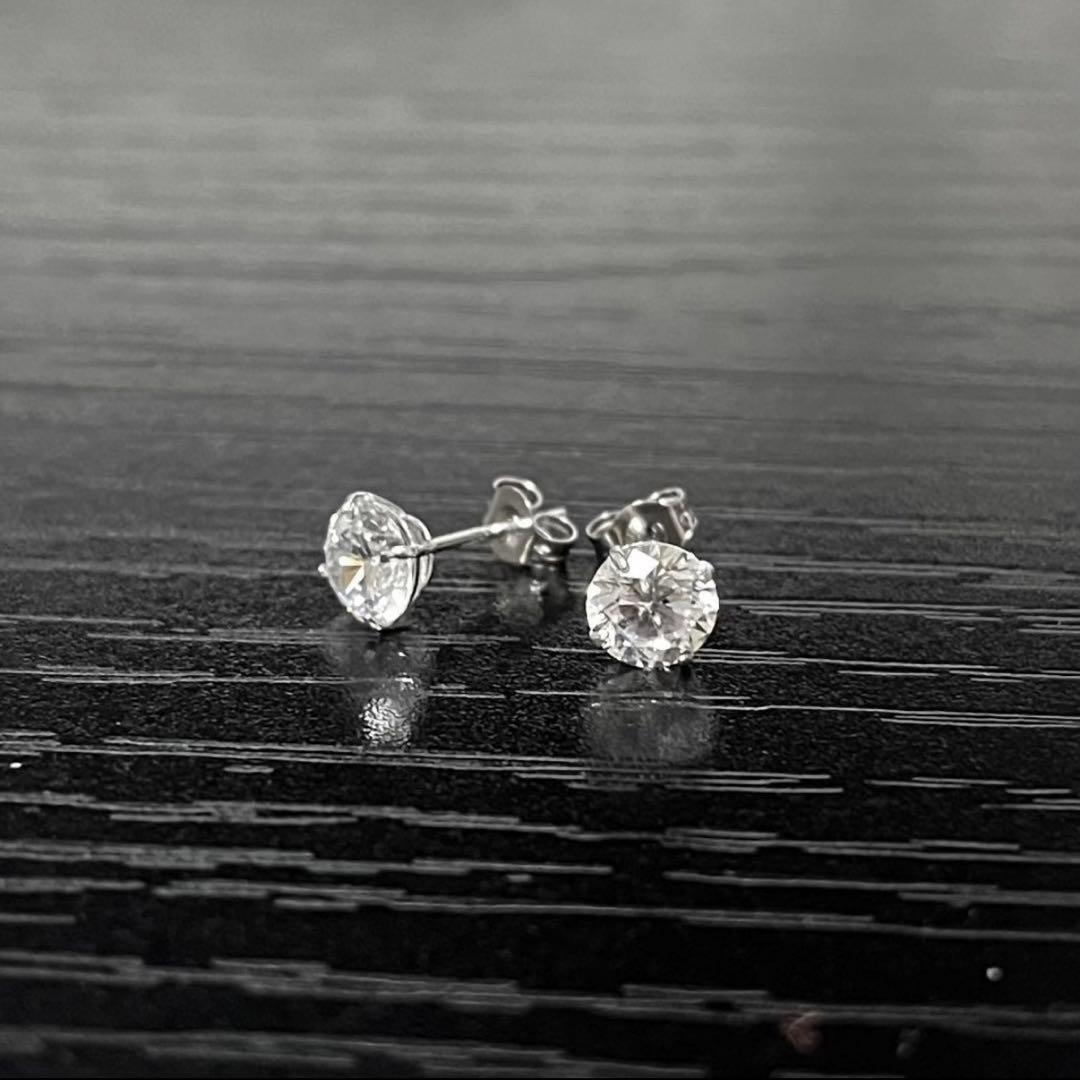 AVALANCHE アバランチ 14Kホワイトゴールド スタッズ ピアス 5mm