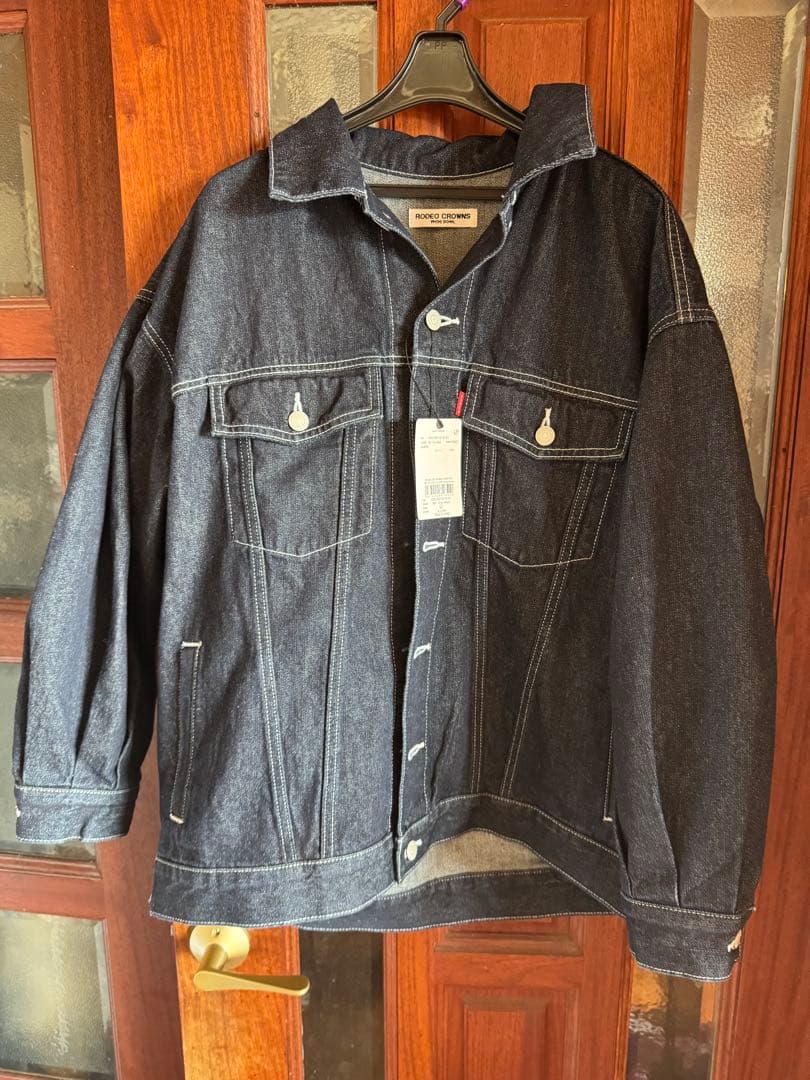 ロデオクラウン　リボンデニムジャケット　試着のみ　タグ付き　ワンウォッシュカラー