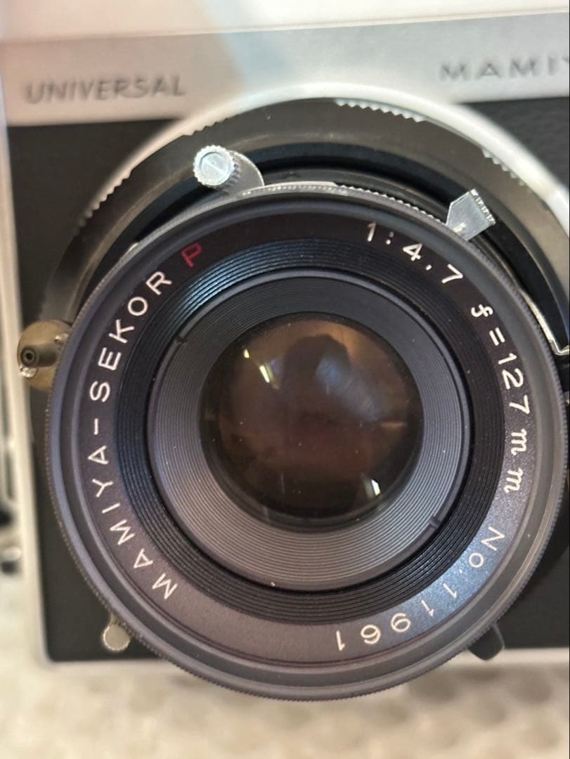 マミヤ MAMIYA UNIVERSAL PRESS レンズ付き