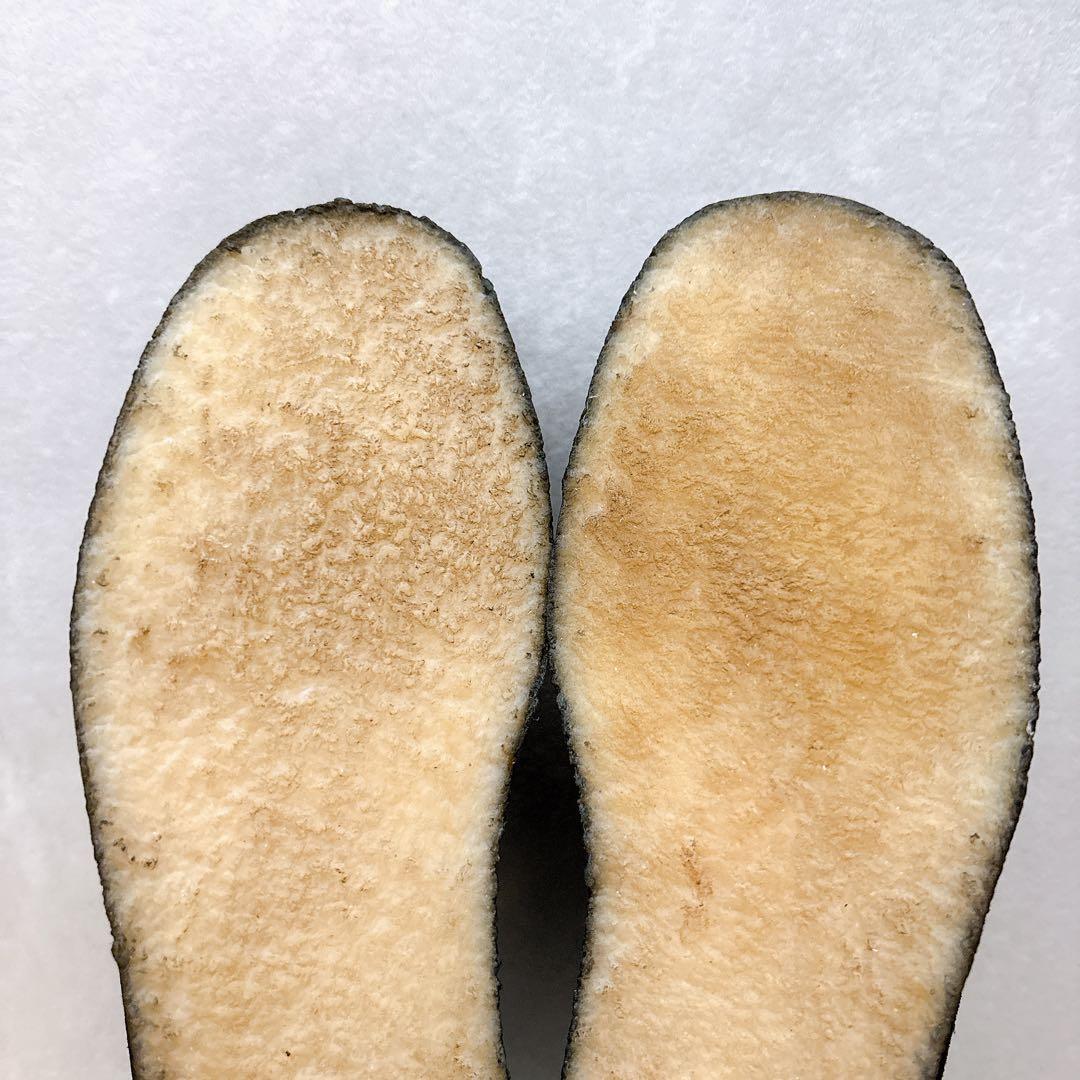 クラークス　ワラビー　ブラックスエード　23.5