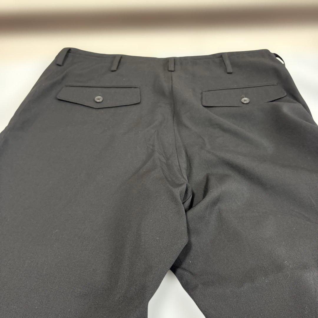 YohjiYamamotoブラックサルエルパンツ ドローストリング付き