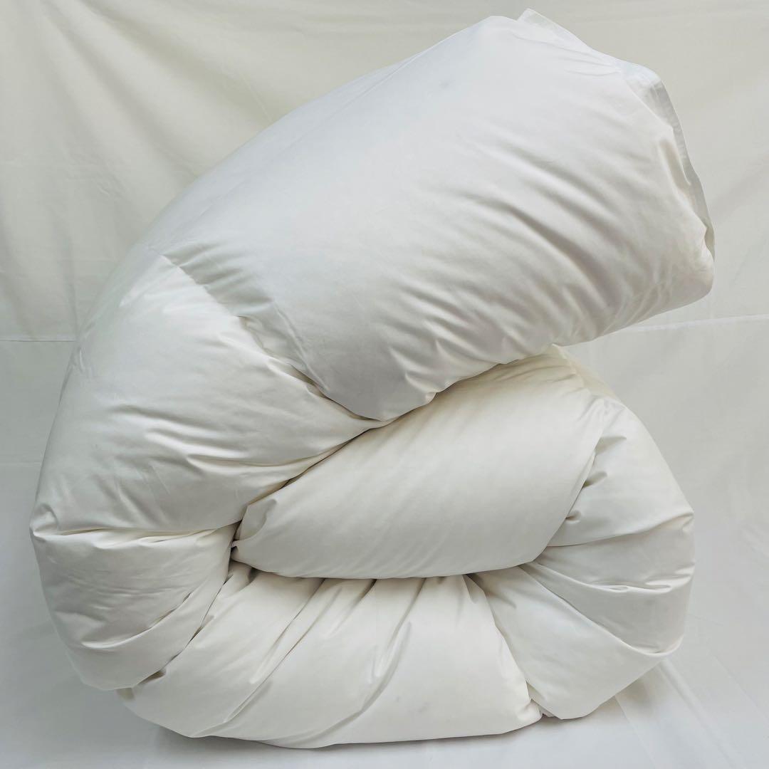 羽毛布団 ダブル ホワイトダック90%　日本製　エクセルゴールド