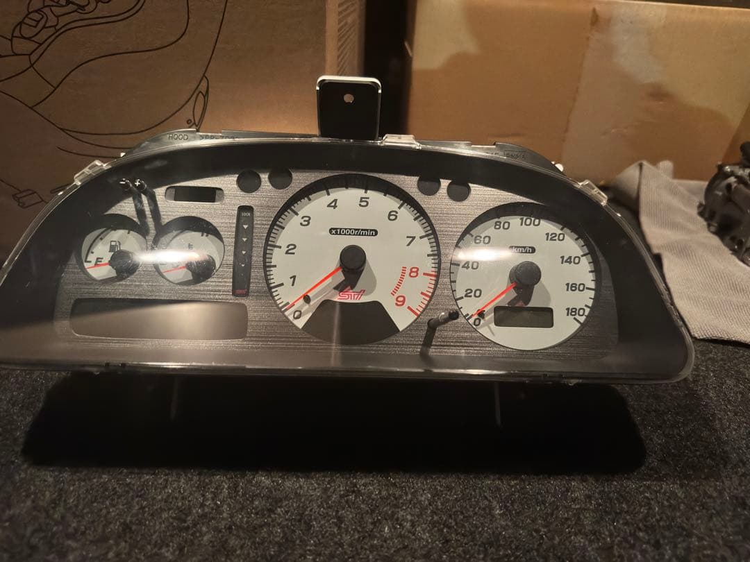 スバル GC8 アプライドF 純正メーター　走行9キロ