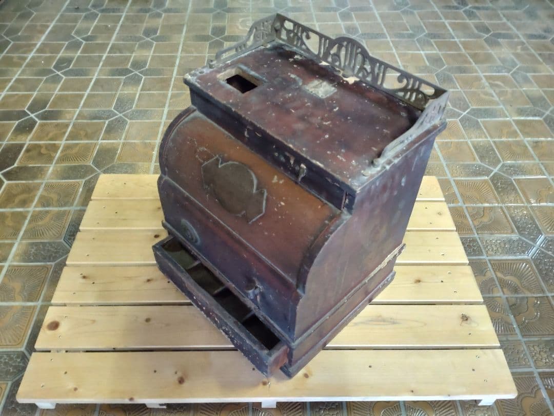 昭和レトロ　木製レジスター　アンティーク