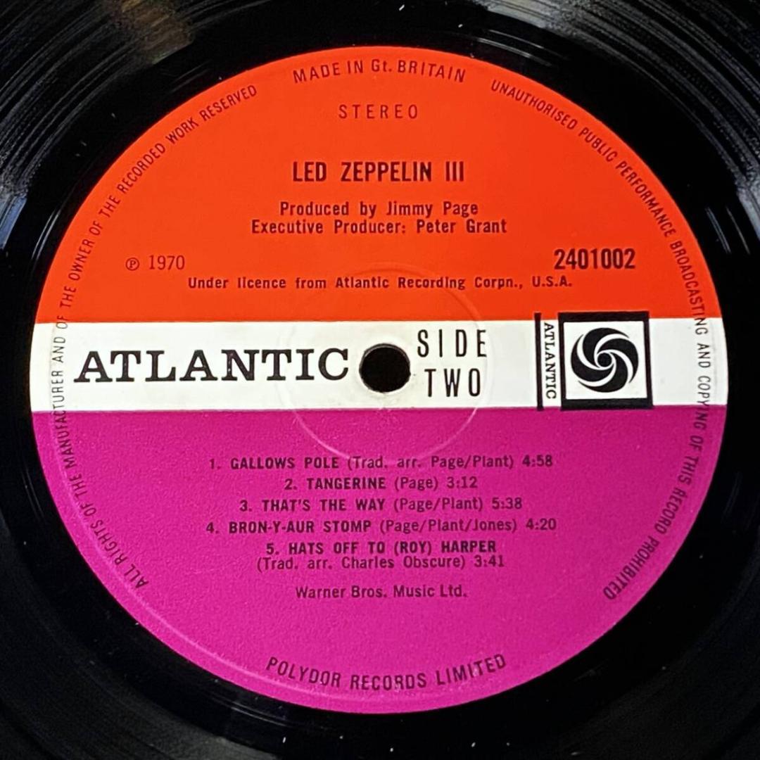 ★極レア！【UK完オリ/Grantラベル/マトA5:B5】レッド・ツェッペリン3