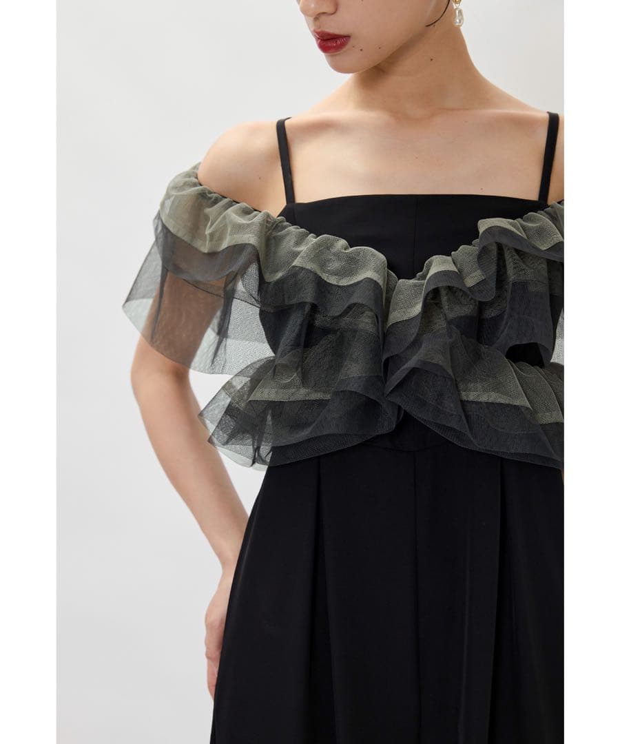 【新品】フリルオールインワンパンツ 2点セットボレロ パンツドレス 結婚式