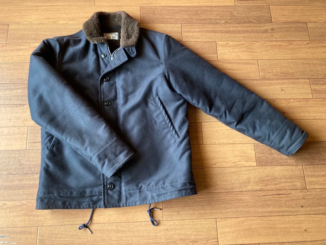 リアルマッコイズU.S. NAVY N-1 デッキジャケット/ ステンシル 40