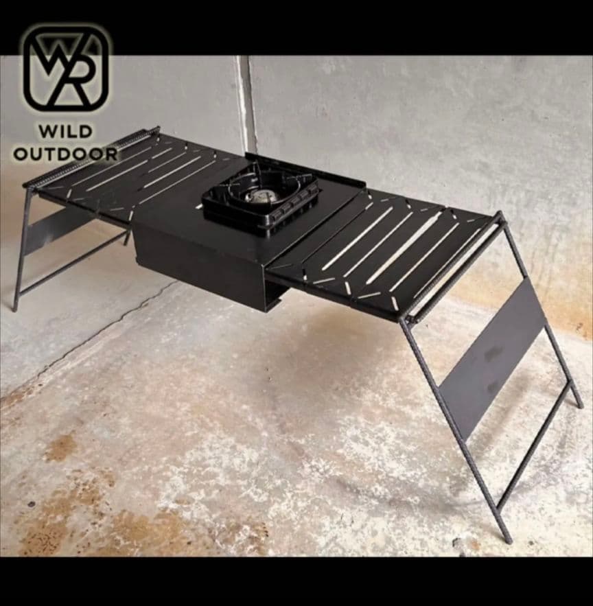 英*)様 WILD OUTDOOR タフまるJrアイアンテーブルver.アイアン