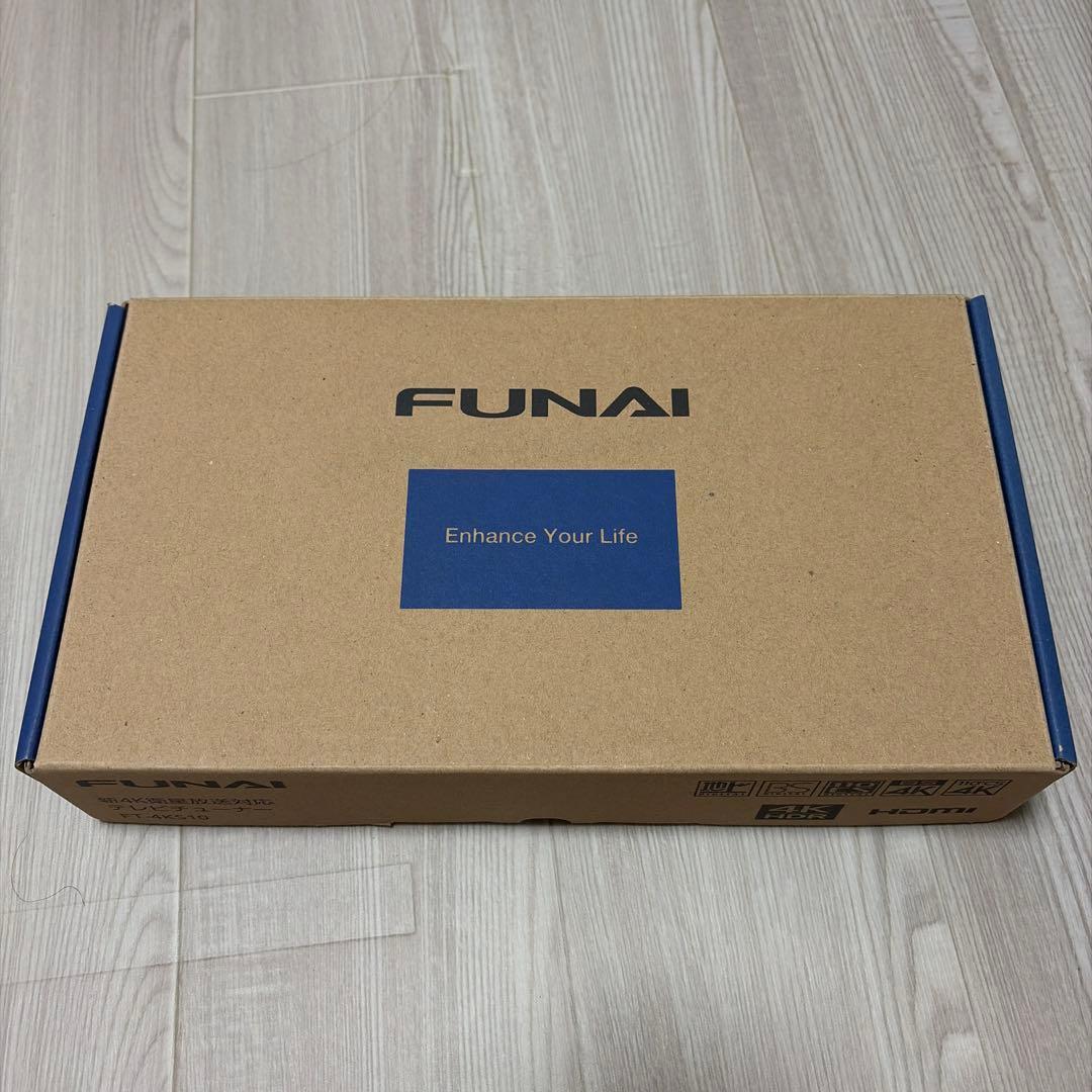 【新品・未使用・箱付き】 FUNAI 4Kチューナー FT‑4KS10