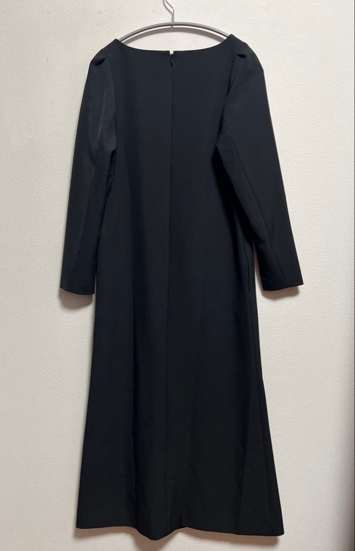 rim.ark Shoulder tuck long dress ブラック 38