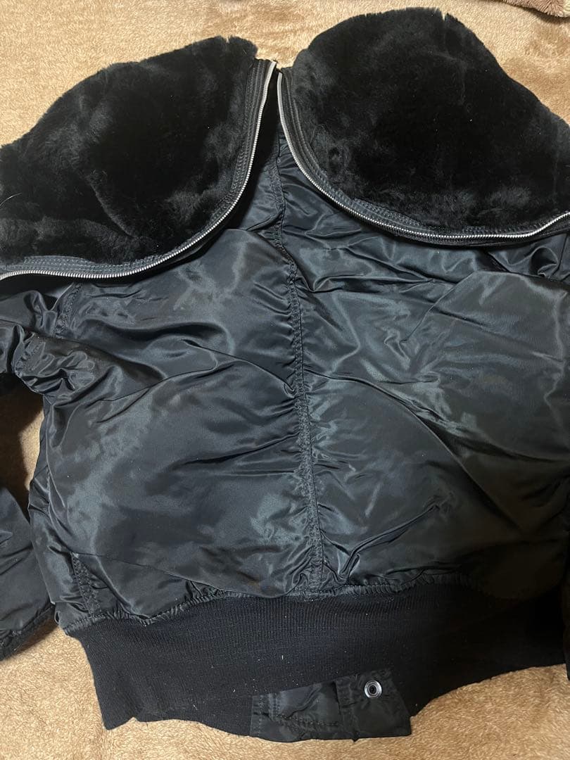 N2b ALPHA フライトジャケット M 短丈 USA 製 ブラック