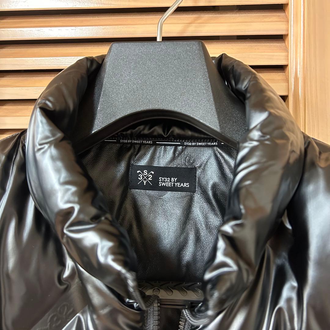 美品SY32 BY SWEET YEARS ゴルフ ブラックダウンベスト
