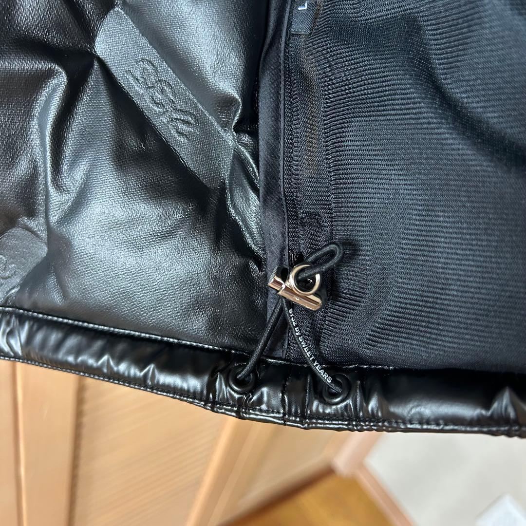 美品SY32 BY SWEET YEARS ゴルフ ブラックダウンベスト