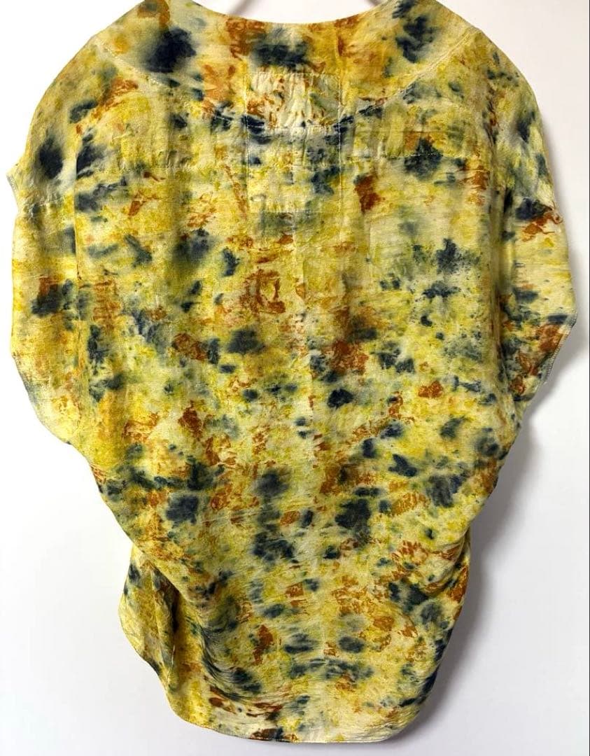 ANNTIAN 100% PEACE SILK S タイダイ風トップス