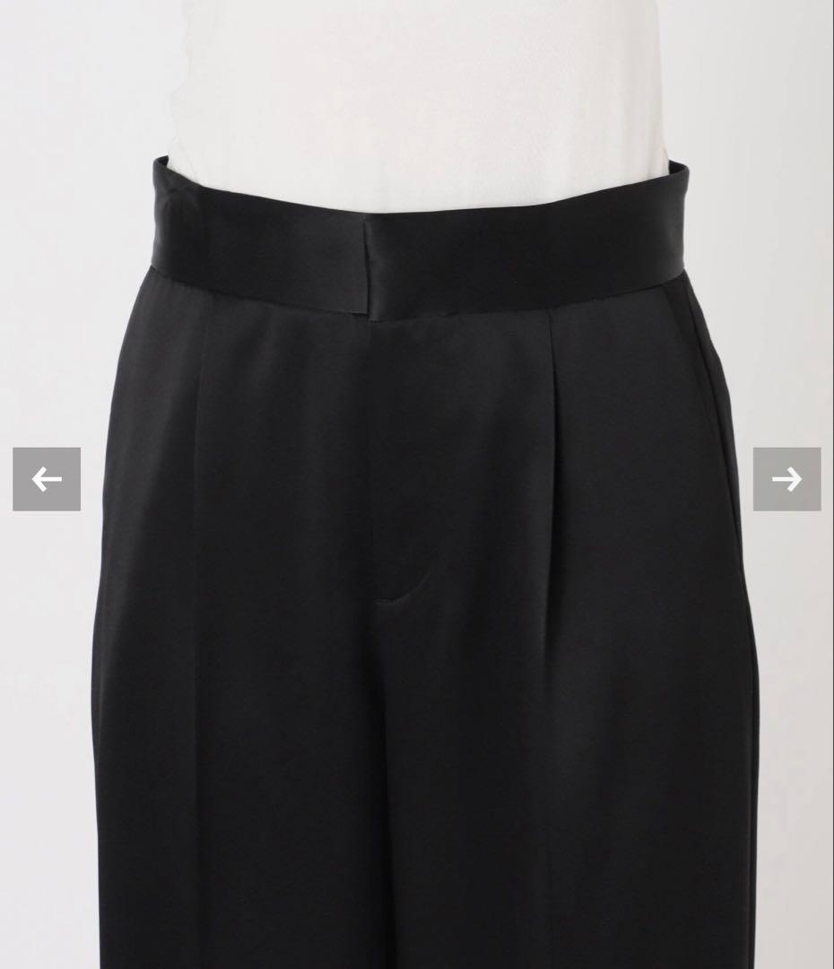 AP STUDIO サテンタックパンツ